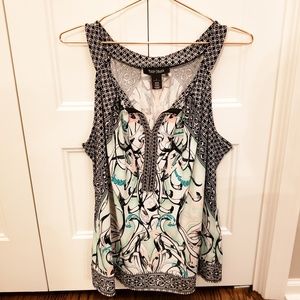 White House Black Market | Floral Blouse